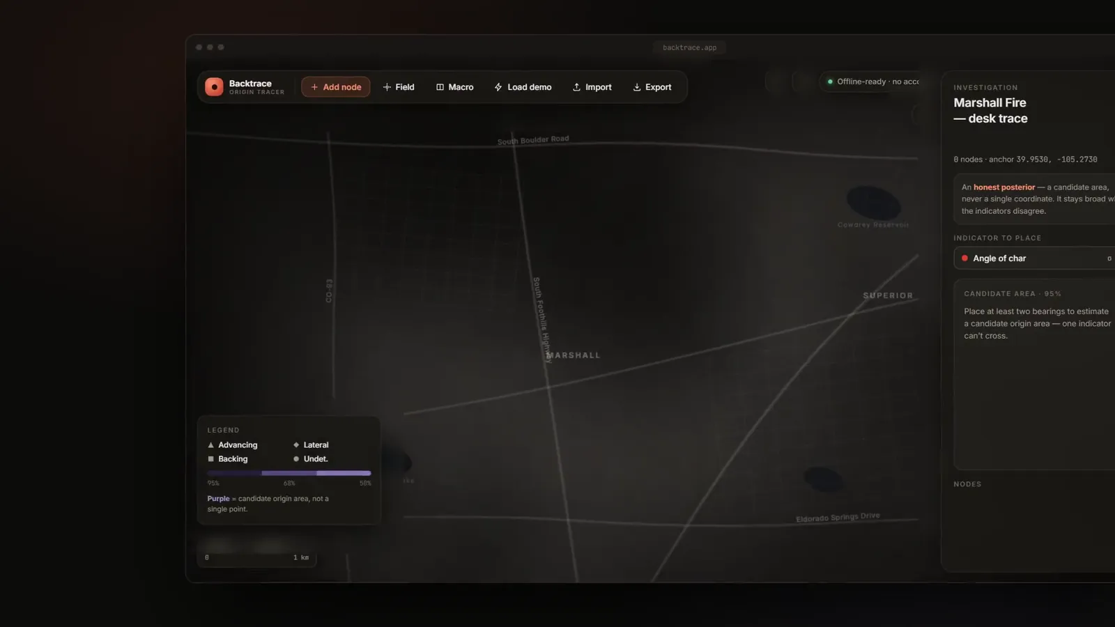 Backtrace screenshot